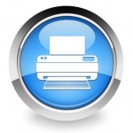 Blue printer icon