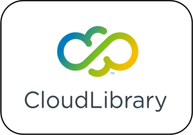 Green Yellow cloud with words CloudLibrary underneath